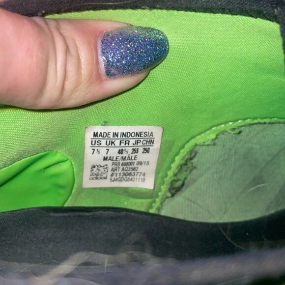 Adidas Mens Rare Ace 16.2 Primemesh FG AQ2552 Lime Green Soccer Cleats 7.5 - Picture 6 of 9